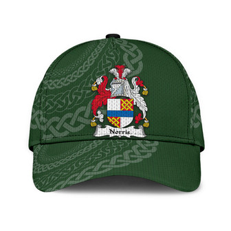 Norris Coat Of Arms Irish Family Crest St Patrick's Day Hat Classic Cap Hat - Thegiftio UK