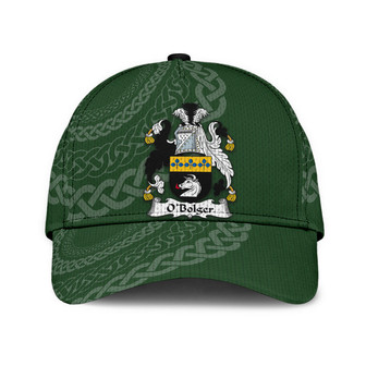 Obolger Coat Of Arms Irish Family Crest St Patrick's Day Hat Classic Cap Hat - Thegiftio UK