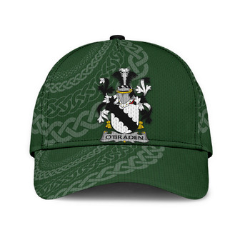 Obraden Coat Of Arms Irish Family Crest St Patrick's Day Hat Classic Cap Hat - Thegiftio UK