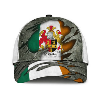 Obroder Coat Of Arms Irish Family Crest Hat Classic Cap Hat - Thegiftio UK