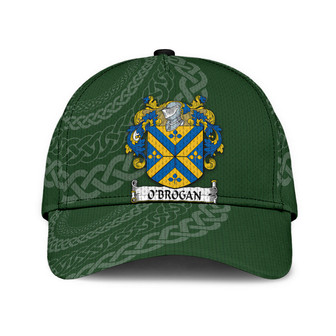 Obrogan Coat Of Arms Irish Family Crest St Patrick's Day Hat Classic Cap Hat - Thegiftio UK