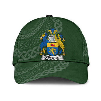 Obrosnan Coat Of Arms Irish Family Crest St Patrick's Day Hat Classic Cap Hat - Thegiftio UK