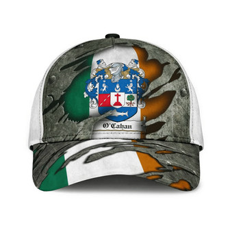 Ocahan Coat Of Arms Londonderry Irelandarms Irish Family Crest Hat Classic Cap Hat - Thegiftio UK