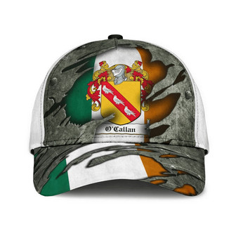 Ocallan Coat Of Arms Irish Family Crest Hat Classic Cap Hat - Thegiftio UK