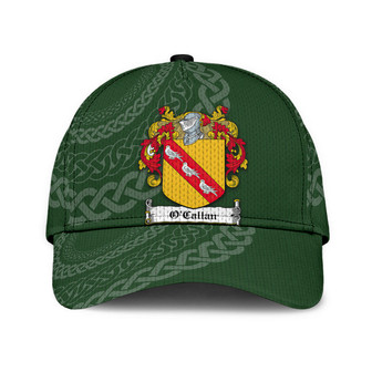 Ocallan Coat Of Arms Irish Family Crest St Patrick's Day Hat Classic Cap Hat - Thegiftio UK