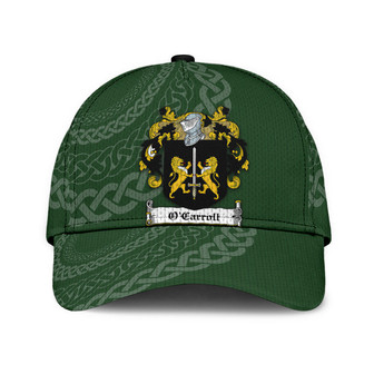 Ocarroll Coat Of Arms Irish Family Crest St Patrick's Day Hat Classic Cap Hat - Thegiftio UK