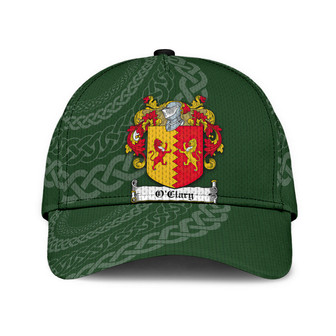 Oclary Coat Of Arms Irish Family Crest St Patrick's Day Hat Classic Cap Hat - Thegiftio UK