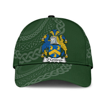 Ocondron Coat Of Arms Irish Family Crest St Patrick's Day Hat Classic Cap Hat - Thegiftio UK