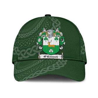 Oconnell Coat Of Arms Irish Family Crest St Patrick's Day Hat Classic Cap Hat - Thegiftio UK