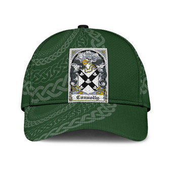 Oconnolly Coat Of Arms Irish Family Crest St Patrick's Day Hat Classic Cap Hat - Thegiftio UK