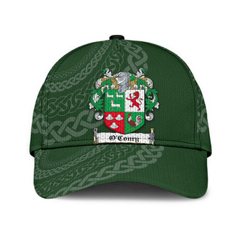 Oconry Coat Of Arms Irish Family Crest St Patrick's Day Hat Classic Cap Hat - Thegiftio UK