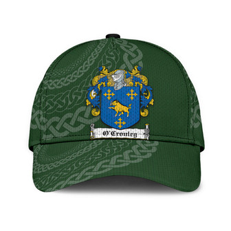 Ocrouley Coat Of Arms Irish Family Crest St Patrick's Day Hat Classic Cap Hat - Thegiftio UK