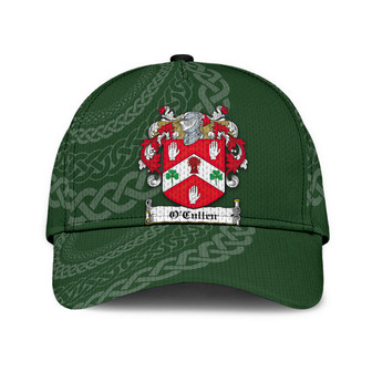 Ocullen Coat Of Arms Wicklowarms Irish Family Crest St Patrick's Day Hat Classic Cap Hat - Thegiftio UK