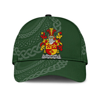 Odorney Coat Of Arms Irish Family Crest St Patrick's Day Hat Classic Cap Hat - Thegiftio UK