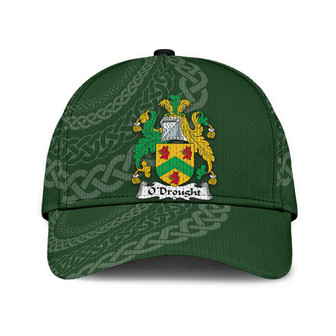 Odrought Coat Of Arms Irish Family Crest St Patrick's Day Hat Classic Cap Hat - Thegiftio UK