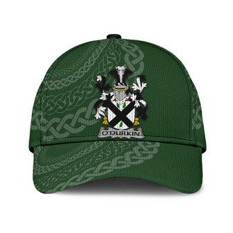Odurkin Coat Of Arms Irish Family Crest St Patrick's Day Hat Classic Cap Hat - Thegiftio UK