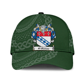 Ofaelan Coat Of Arms Irish Family Crest St Patrick's Day Hat Classic Cap Hat - Thegiftio UK