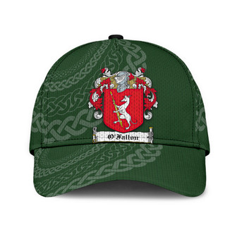 Ofallon Coat Of Arms Irish Family Crest St Patrick's Day Hat Classic Cap Hat - Thegiftio UK