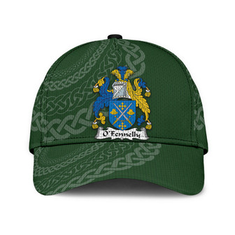 Ofennelly Coat Of Arms Irish Family Crest St Patrick's Day Hat Classic Cap Hat - Thegiftio UK