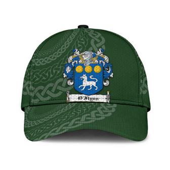 Oflynn Coat Of Arms Irish Family Crest St Patrick's Day Hat Classic Cap Hat - Thegiftio UK