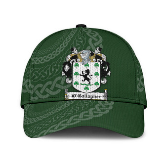 Ogallagher Coat Of Arms Irish Family Crest St Patrick's Day Hat Classic Cap Hat - Thegiftio UK