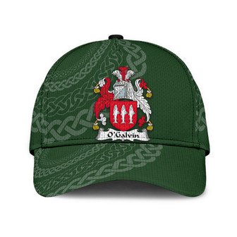 Ogalvin Coat Of Arms Irish Family Crest St Patrick's Day Hat Classic Cap Hat - Thegiftio UK