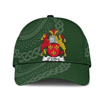 Ogillen Coat Of Arms Irish Family Crest St Patrick's Day Hat Classic Cap Hat - Thegiftio UK