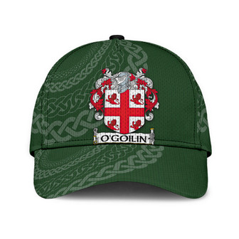 Ogoilin Coat Of Arms Irish Family Crest St Patrick's Day Hat Classic Cap Hat - Thegiftio UK