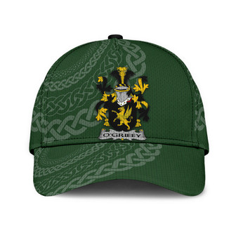 Ogriffy Coat Of Arms Irish Family Crest St Patrick's Day Hat Classic Cap Hat - Thegiftio UK