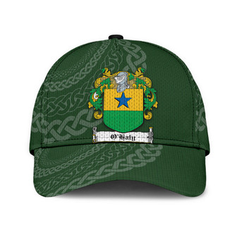 Ohaly Coat Of Arms Irish Family Crest St Patrick's Day Hat Classic Cap Hat - Thegiftio UK