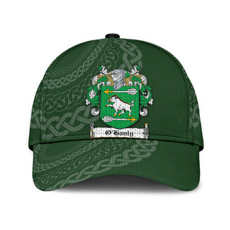 Ohanly Coat Of Arms Irish Family Crest St Patrick's Day Hat Classic Cap Hat - Thegiftio UK