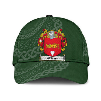 Ohart Coat Of Arms Irish Family Crest St Patrick's Day Hat Classic Cap Hat - Thegiftio UK