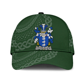 Ohealey Coat Of Arms Irish Family Crest St Patrick's Day Hat Classic Cap Hat - Thegiftio UK
