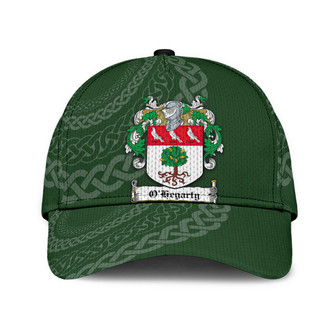 Ohegarty Coat Of Arms Irish Family Crest St Patrick's Day Hat Classic Cap Hat - Thegiftio UK