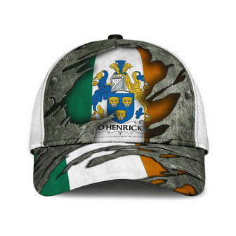 Ohenrick Coat Of Arms Irish Family Crest Hat Classic Cap Hat - Thegiftio UK