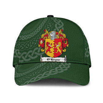 Oheyne Coat Of Arms Irish Family Crest St Patrick's Day Hat Classic Cap Hat - Thegiftio UK