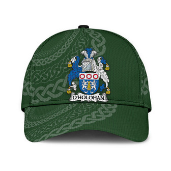 Oholohan Coat Of Arms Irish Family Crest St Patrick's Day Hat Classic Cap Hat - Thegiftio UK