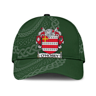 Ohosey Coat Of Arms Irish Family Crest St Patrick's Day Hat Classic Cap Hat - Thegiftio UK