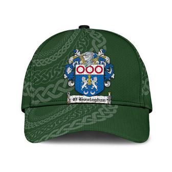Ohoulaghan Coat Of Arms Irish Family Crest St Patrick's Day Hat Classic Cap Hat - Thegiftio UK