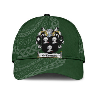 Okennedy Coat Of Arms Irish Family Crest St Patrick's Day Hat Classic Cap Hat - Thegiftio UK