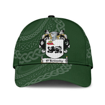 Okennelly Coat Of Arms Irish Family Crest St Patrick's Day Hat Classic Cap Hat - Thegiftio UK