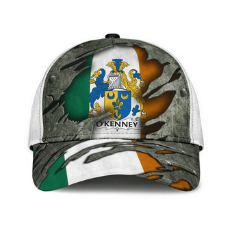 Okenney Coat Of Arms Irish Family Crest Hat Classic Cap Hat - Thegiftio UK