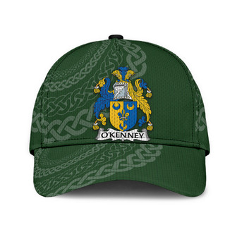 Okenney Coat Of Arms Irish Family Crest St Patrick's Day Hat Classic Cap Hat - Thegiftio UK