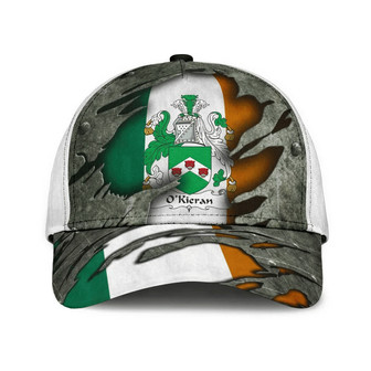 Okieran Coat Of Arms Irish Family Crest Hat Classic Cap Hat - Thegiftio UK
