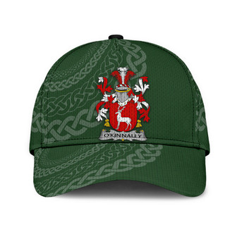 Okinnally Coat Of Arms Irish Family Crest St Patrick's Day Hat Classic Cap Hat - Thegiftio UK