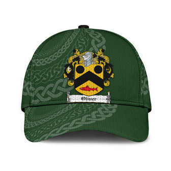 Oliver Coat Of Arms Irish Family Crest St Patrick's Day Hat Classic Cap Hat - Thegiftio