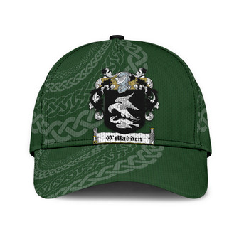 Omadden Coat Of Arms Irish Family Crest St Patrick's Day Hat Classic Cap Hat - Thegiftio UK