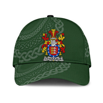 Omara Coat Of Arms Irish Family Crest St Patrick's Day Hat Classic Cap Hat - Thegiftio UK
