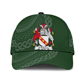 Omerry Coat Of Arms Irish Family Crest St Patrick's Day Hat Classic Cap Hat - Thegiftio UK