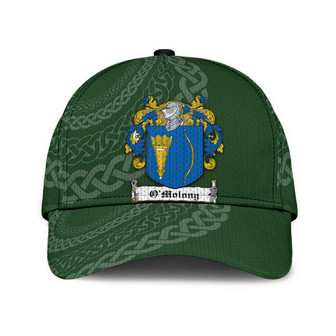 Omolony Coat Of Arms Irish Family Crest St Patrick's Day Hat Classic Cap Hat - Thegiftio UK